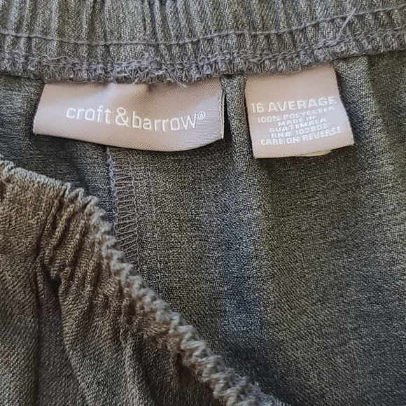 NWOT Croft & Barrow Elastic Waist Dress Slacks - Picture 3 of 3